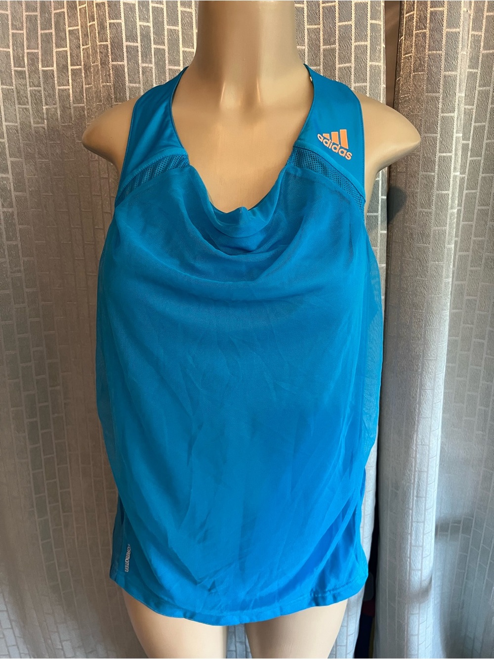 adidas Women's Teal Blue Racerback Athletic Tank